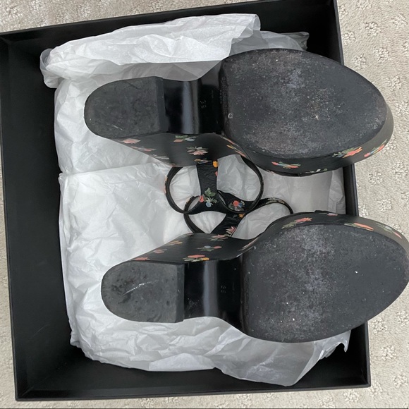 Saint Laurent Floral Wedge Heels - Picture 6 of 6